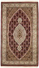 96X166 絨毯 タブリーズ Royal オリエンタル 茶色/ブラック (ウール, インド)