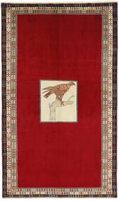  137X230 Kashghai Old Pictorial Rug Dark Red/Brown Persia/Iran