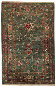  101X154 Ziegler Fine Ariana Style Teppe Svart/Brun Afghanistan 