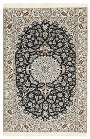 絨毯 ナイン 6 La 120X177 ブラック/茶色 (ウール, ペルシャ/イラン)