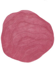 Barba Ø 150 小 ピンク ラウンド ウール 絨毯