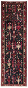  Afshar/Sirjan Rug 89X290 Persian Wool Black/Dark Red Small
