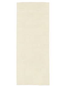  100X250 Small Net Rug - Off White Wool