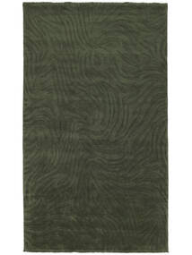  100X160 Abstract Small Sandstorm Rug - Forest Green Wool