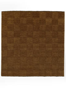  ウール 絨毯 250X250 Net 茶色 正方形 ラグ 大