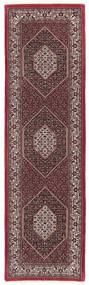  83X291 Bidjar Teppich Läufer Dunkelrot/Schwarz Persien/Iran
