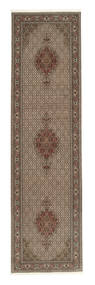 80X297 絨毯 タブリーズ 50 Raj オリエンタル 廊下 カーペット 茶色/ブラック (ウール, インド)