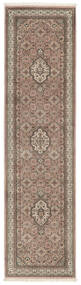  Orientalischer Bidjar Indisch Teppich 79X300 Läufer Braun/Orange Wolle, Indien