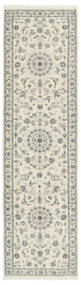 82X300 絨毯 ナイン 9La Sherkat Farsh オリエンタル 廊下 カーペット イエロー/グリーン (ウール, ペルシャ/イラン)