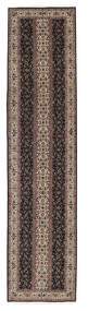 絨毯 オリエンタル タブリーズ 50 Raj 79X345 廊下 カーペット ブラック/茶色 (ウール, ペルシャ/イラン)