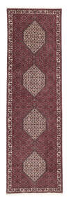  102X351 Bidjar Teppich Läufer Dunkelrot/Schwarz Persien/Iran