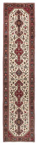 絨毯 オリエンタル Nasrabad 80X385 廊下 カーペット ダークレッド/ブラック (ウール, ペルシャ/イラン)