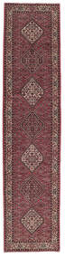  Persischer Bidjar Teppich 87X387 Läufer Dunkelrot/Schwarz (Wolle, Persien/Iran)
