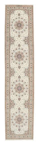 85X395 絨毯 オリエンタル イスファハン 絹の縦糸 廊下 カーペット オレンジ/イエロー ( ペルシャ/イラン)