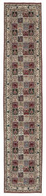 絨毯 ムード 80X408 廊下 カーペット 茶色/ブラック (ウール, ペルシャ/イラン)