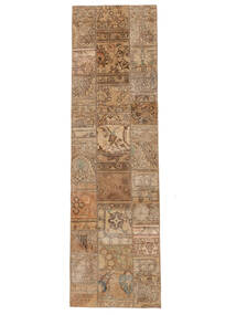  Patchwork Rug 74X253 Vintage Persian Wool Brown/Orange Small Carpetvista