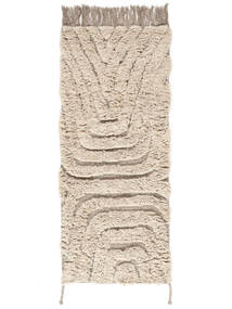 My Way 100X250 Small Light Brown/Beige Geometric Runner Wool Rug