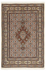 Moud Mahi Teppich 80X120 Braun/Schwarz Wolle, Persien/Iran