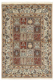  Orientalischer Moud Garden Teppich 95X143 Braun/Schwarz Wolle, Persien/Iran