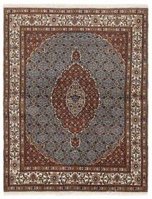  Persischer Moud Mahi Teppich 144X194 Braun/Schwarz (Wolle, Persien/Iran)