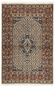  Persischer Moud Mahi Teppich 93X143 Braun/Schwarz ( Persien/Iran)