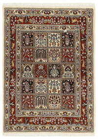 101X135 絨毯 オリエンタル ムード Garden 茶色/ブラック (ウール, ペルシャ/イラン)