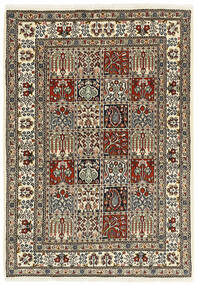 98X141 Moud Garden Teppich Orientalischer Braun/Schwarz ( Persien/Iran)