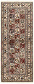 82X197 絨毯 ムード Garden オリエンタル 廊下 カーペット 茶色/ブラック (ウール, ペルシャ/イラン)