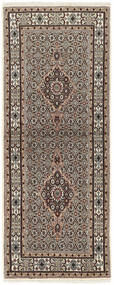 Moud Mahi Teppich 80X198 Läufer Braun/Schwarz Wolle, Persien/Iran