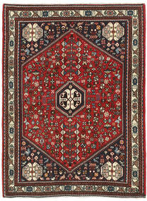 Orientalisk Abadeh Matta 106X147 Svart/Mörkröd Ull, Persien/Iran