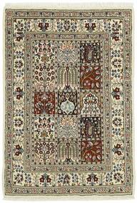  Persischer Moud Garden Teppich 83X120 Schwarz/Gelb (Wolle, Persien/Iran)