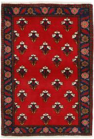 99X147 Alfombra Oriental Abadeh Rojo Oscuro/Negro (Lana, Persia/Irán)