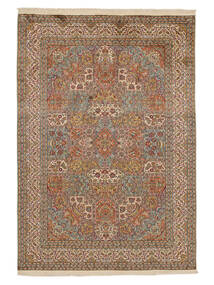 絨毯 カシミール ピュア シルク 171X245 茶色/オレンジ (絹, インド)