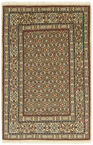 82X122 Moud Mahi Teppich Orientalischer Schwarz/Braun ( Persien/Iran)