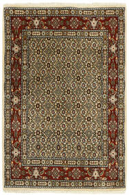  Persischer Moud Mahi Teppich 83X120 Schwarz/Braun (Wolle, Persien/Iran)