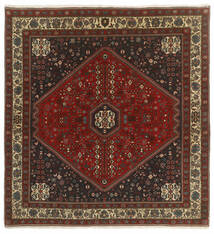 絨毯 オリエンタル アバデ 201X211 正方形 ブラック/ダークレッド (ウール, ペルシャ/イラン)