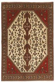  Orientalischer Abadeh Teppich 141X212 Braun/Schwarz Wolle, Persien/Iran