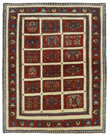 絨毯 ペルシャ Kashkuli 151X190 ブラック/イエロー (ウール, ペルシャ/イラン)