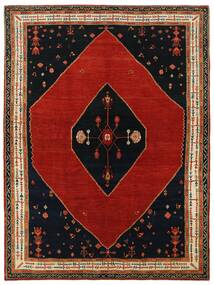 絨毯 ペルシャ Kashkuli 198X268 ブラック/ダークレッド (ウール, ペルシャ/イラン)