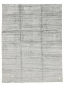  300X400 Bamboo Silk Loom Rug Grey/Dark Grey India Carpetvista