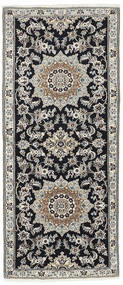 絨毯 オリエンタル ナイン 9 La 83X198 廊下 カーペット ブラック/茶色 (ウール, ペルシャ/イラン)