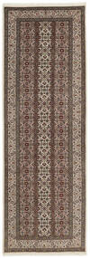 絨毯 ペルシャ タブリーズ 50 Raj 80X243 廊下 カーペット 茶色/ブラック (ウール, ペルシャ/イラン)
