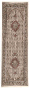 81X256 Täbriz 50 Raj Teppich Orientalischer Läufer Braun/Beige (Wolle, Persien/Iran)
