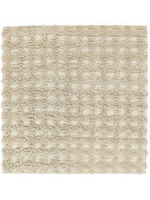 Henrix 240X240 Large Greige Square Wool Rug