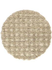 Henrix Ø 200 Light Brown Round Wool Rug