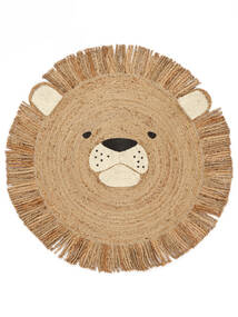 Prince Kids Rug Indoor/Outdoor Ø 100 Small Beige Round