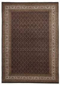 絨毯 タブリーズ Indi 253X355 茶色/ブラック 大きな (ウール, インド)