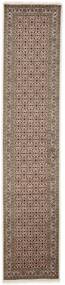  Oriental Tabriz Indi Rug 85X396 Runner
 Brown/Black Wool, India