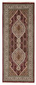 81X200 Tabriz Indi Rug Oriental Runner
 Brown/Black (Wool, India)