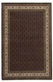 197X299 Täbriz Indi Teppich Orientalischer Schwarz/Braun (Wolle, Indien)